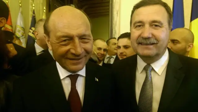 Rizia Tudorache, alături de Traian Băsescu